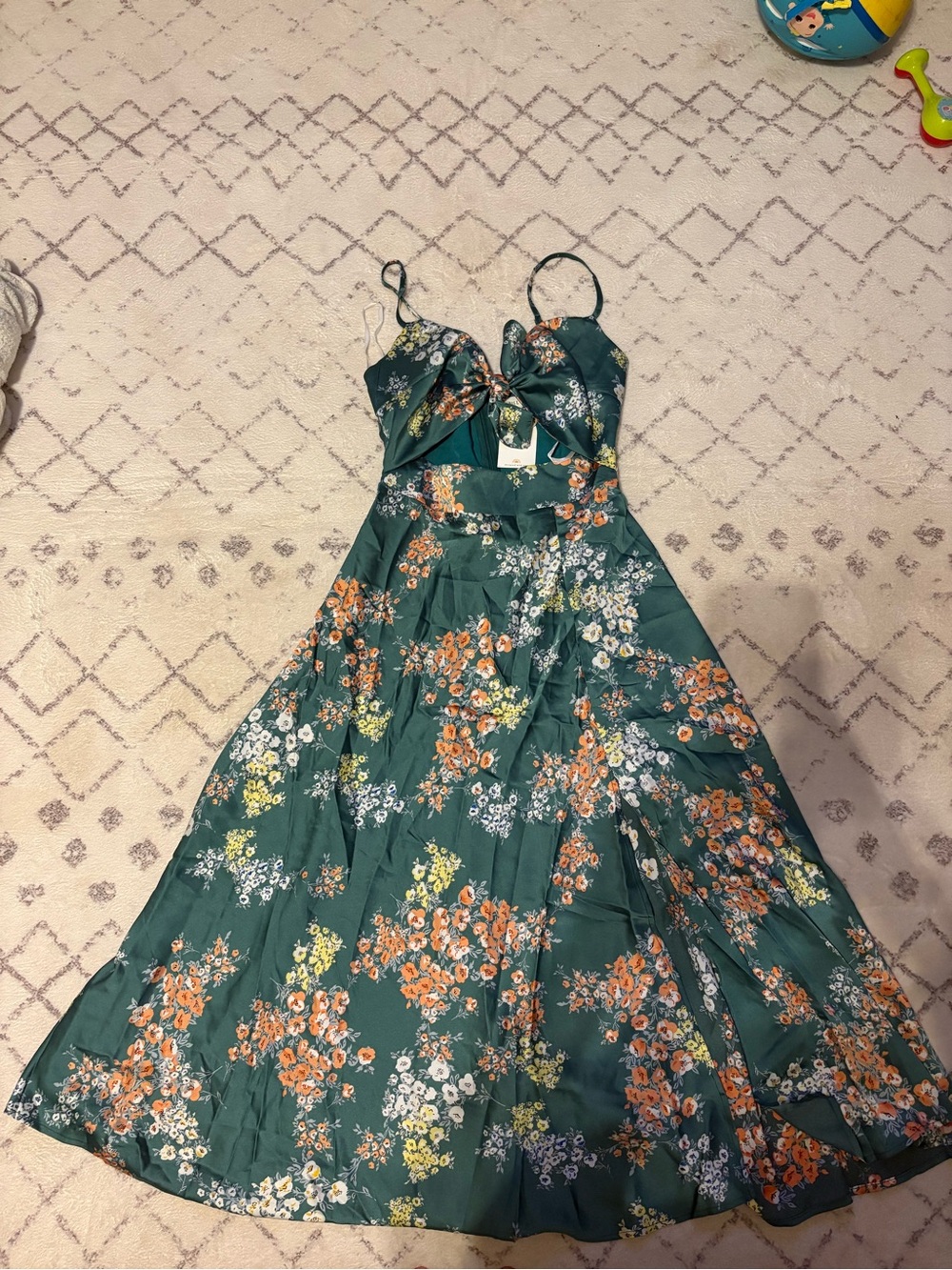 Billy j maxi/midi satin dress
